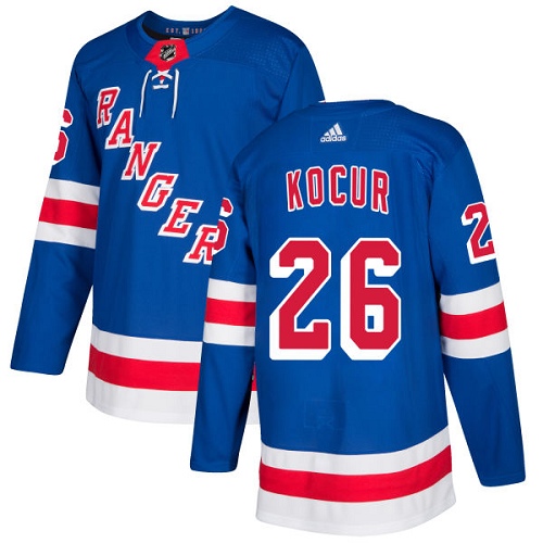 Adidas Men New York Rangers #26 Joe Kocur Royal Blue Home Authentic Stitched NHL Jersey